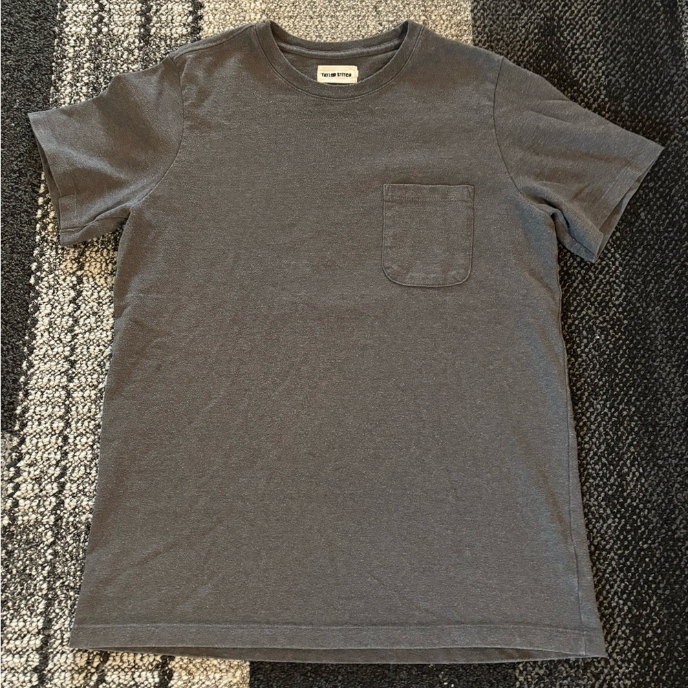 Taylor Stitch Heavy Bag T-Shirt Grey Size 38